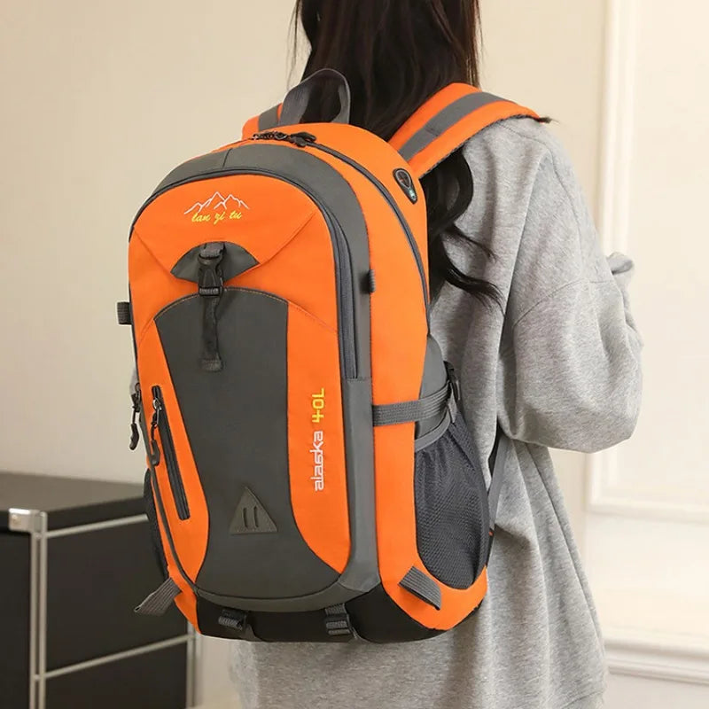 New 40L outdoor hiking bag men's and women's shoulder bag sports bag leisure travel backpack large capacity - Smarsty