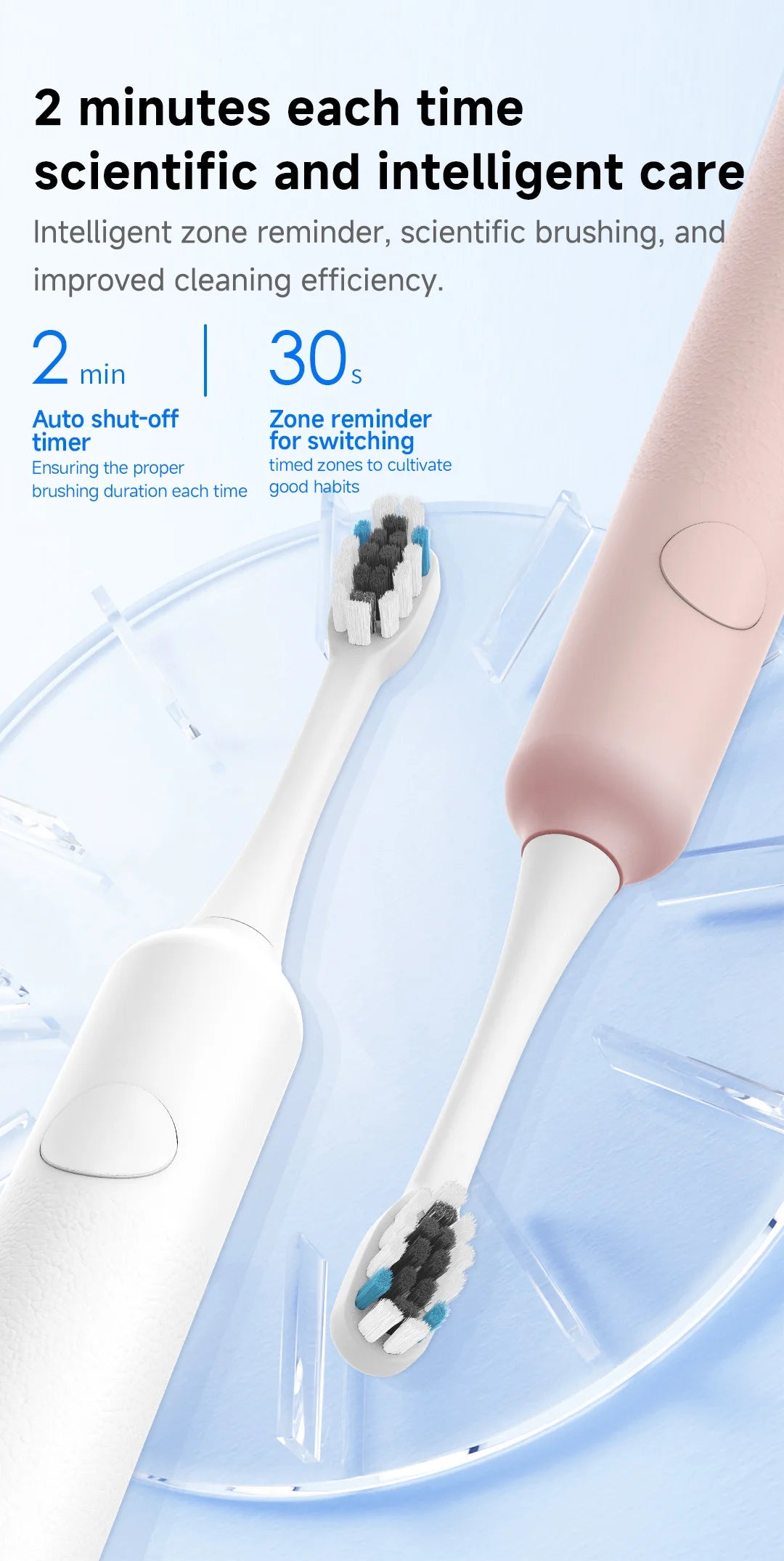 DOCO Sonic Electric Toothbrush With Smart Whitening Features - Smarsty