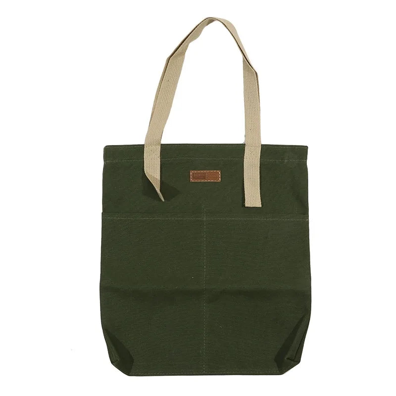 Women Canvas Tote Bag Large Capacity Reusable Shopping Bag - Smarsty