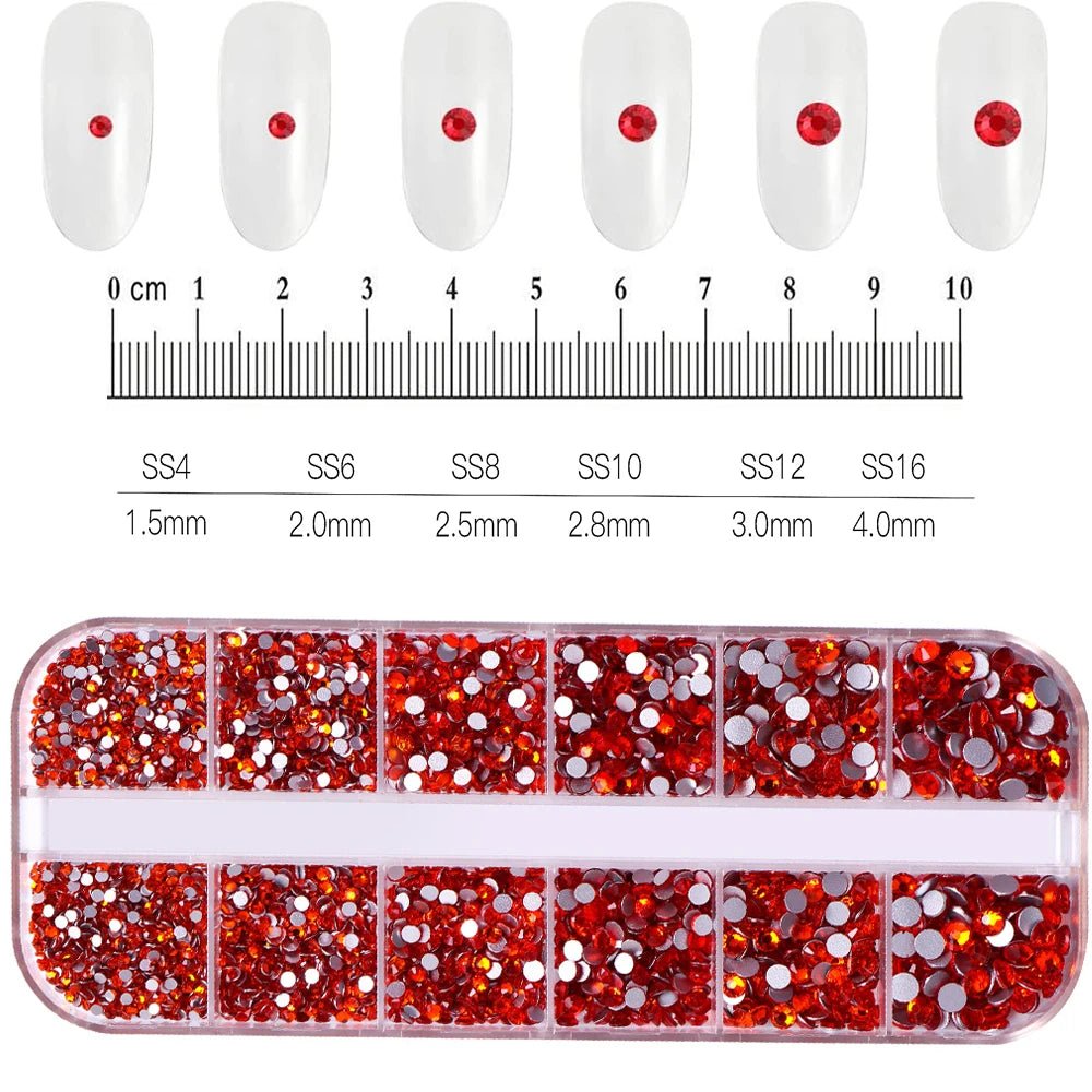 Mixed Nail Rhinestones with Shiny Clear Colors for Stunning Nail Art - Smarsty