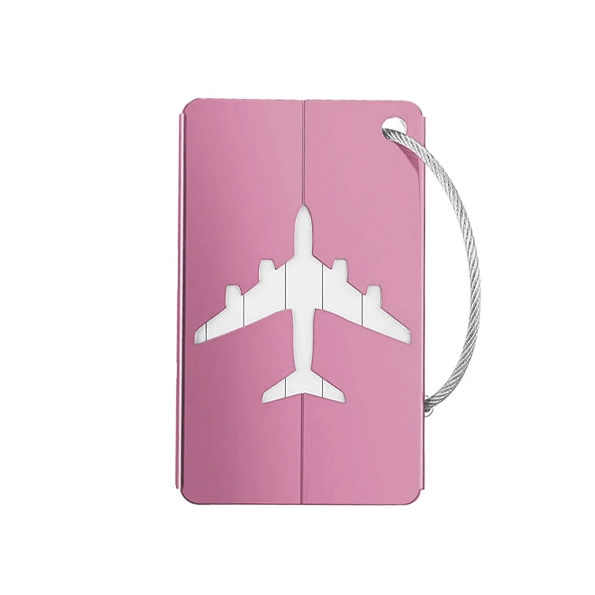 Aluminum Alloy Travel Luggage Tag Hanging Tag Suitcase Tag Plane With Name ID Cards Anti-lost Solid Color Travel Accessories - Smarsty