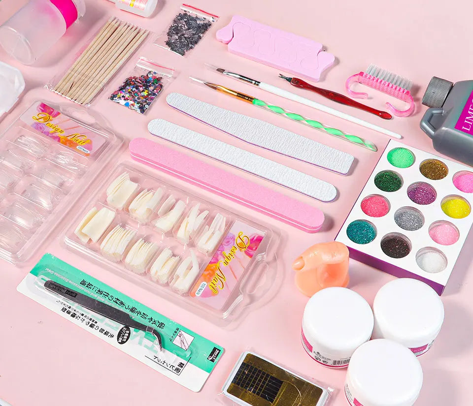 Acrylic Powder and Liquid Monomer Nail Art Kit - Smarsty