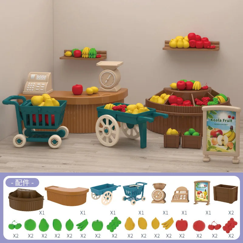 Original Toys Miniature Items Furniture Family Toys Dollhouse LivingRoom Bathroom Kitchen Set Pretend Creative Ideas Kids Toys by Smarsty
