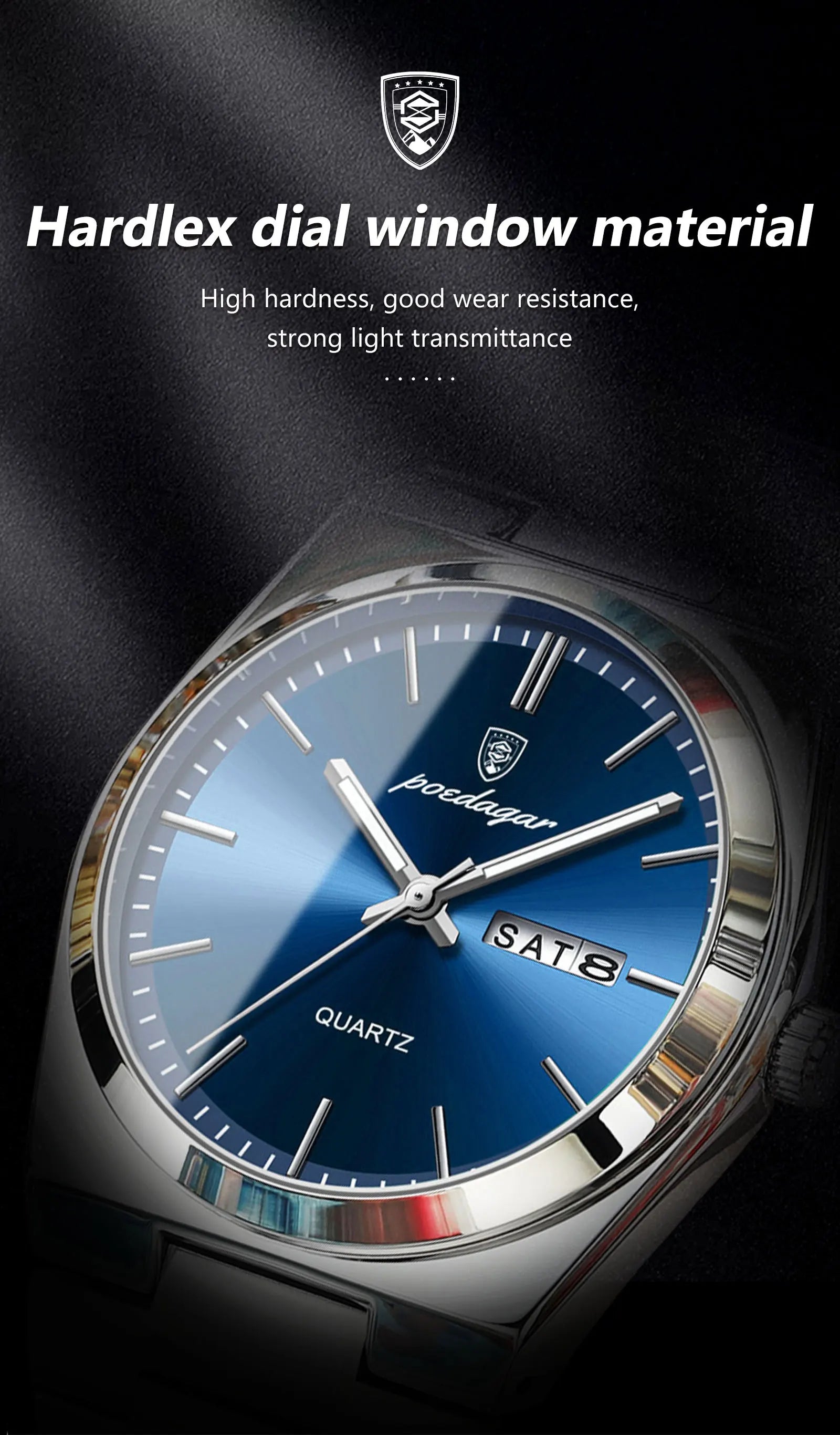 POEDAGAR Waterproof Luminous Men's Quartz Watch - Smarsty