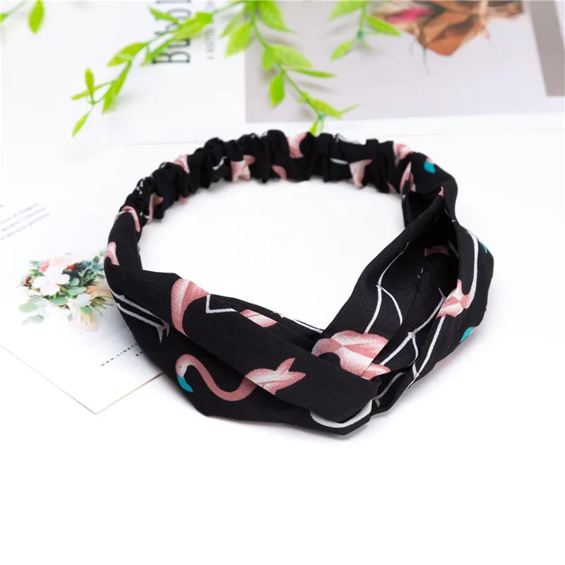 Bohemian Print Headbands For Women Vintage Turban Comfort - Smarsty