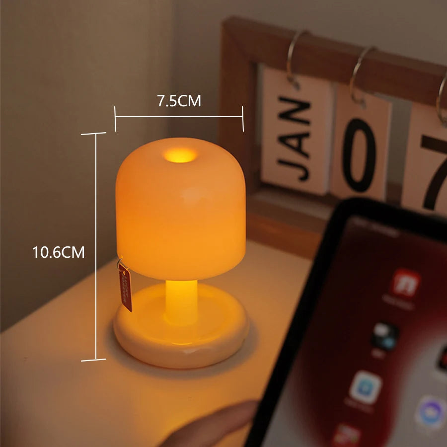Rechargeable Mushroom Night Light for Cozy Ambiance - Smarsty
