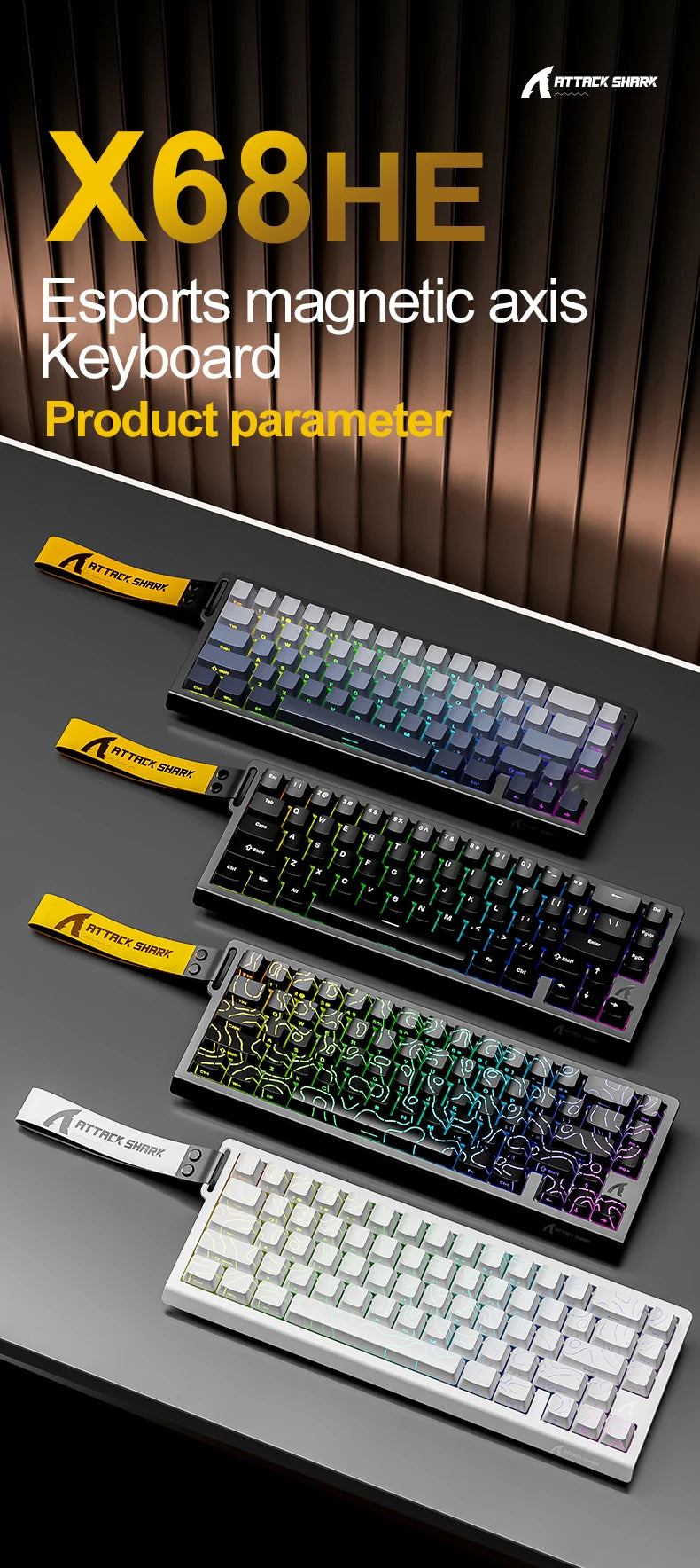 Mechanical Gaming Keyboard With Ultra Fast 0.125ms Response
