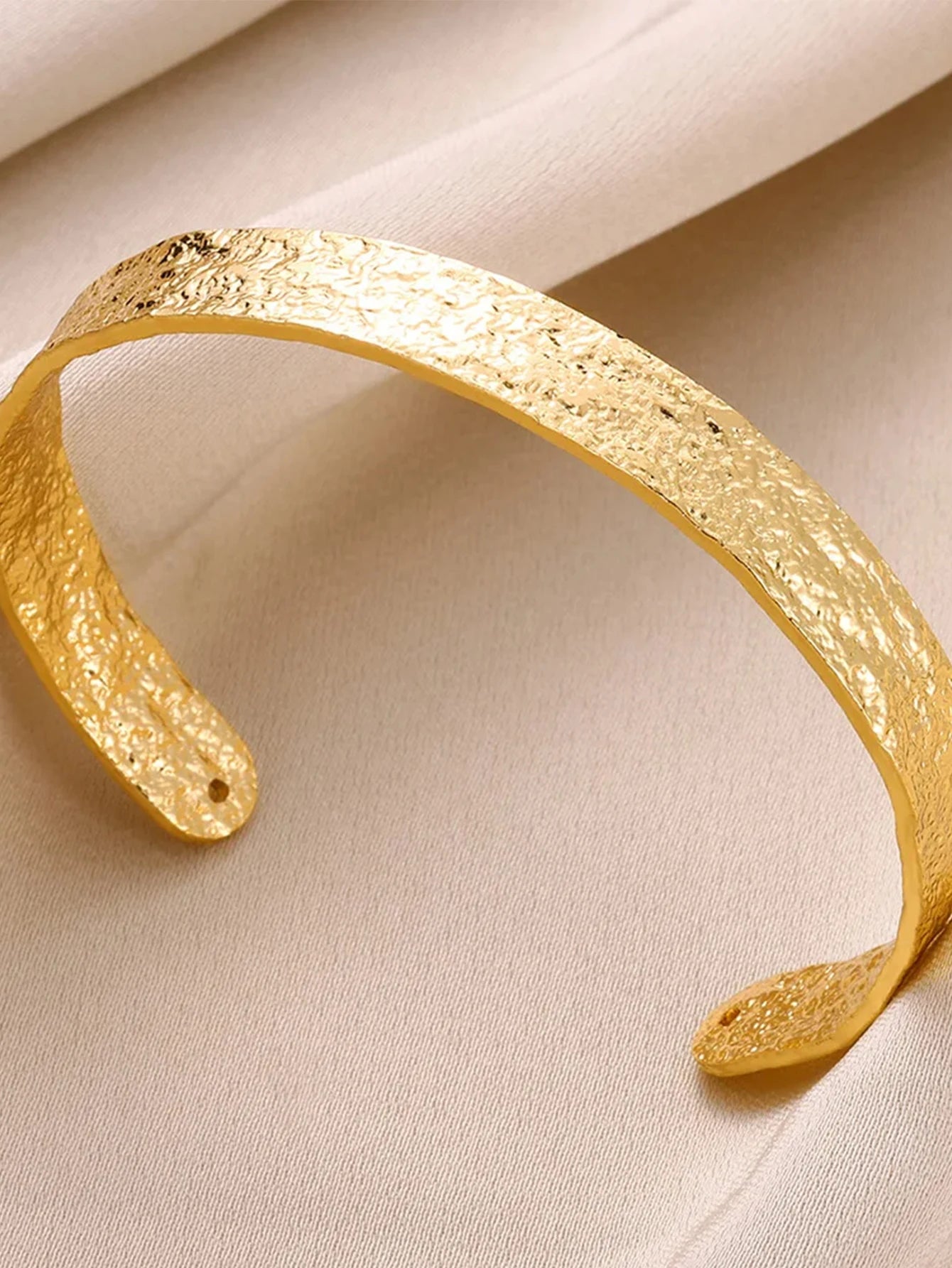 Gold Color Stainless Steel Cuff Bracelet for Women - Smarsty
