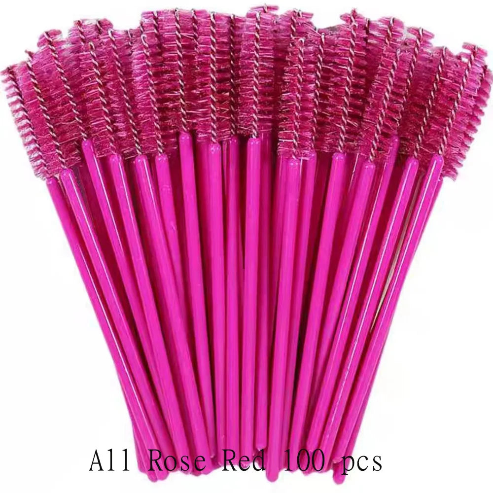 100 Pcs Disposable Eyelash Brushes for Easy Makeup Application - Smarsty