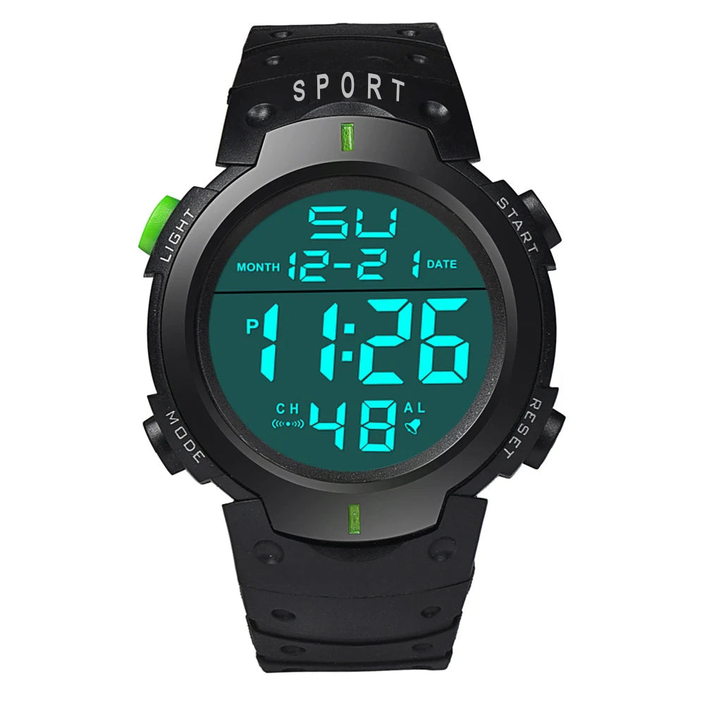 Men's Digital LED Sports Watch with Multi-Functional Features - Smarsty