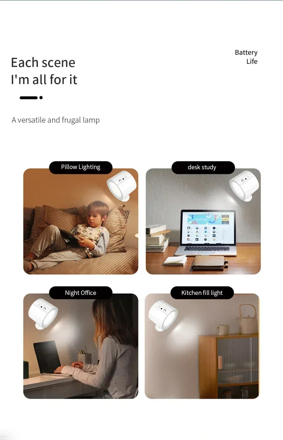 Modern Magnetic LED Wall Lamp with Remote Control - Smarsty