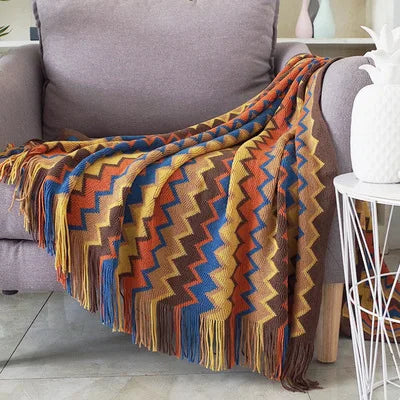 Boho Aztec Throw Blanket for Stylish Home Decor - Smarsty