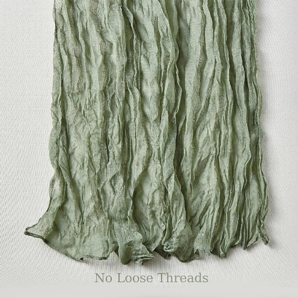 Boho Cheesecloth Table Runner Set for Elegant Events - Smarsty