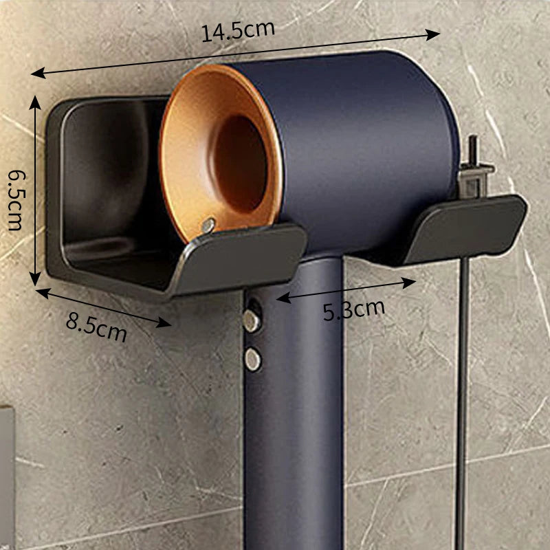 Wall Mounted Hair Dryer Holder Organizer for Bathrooms - Smarsty
