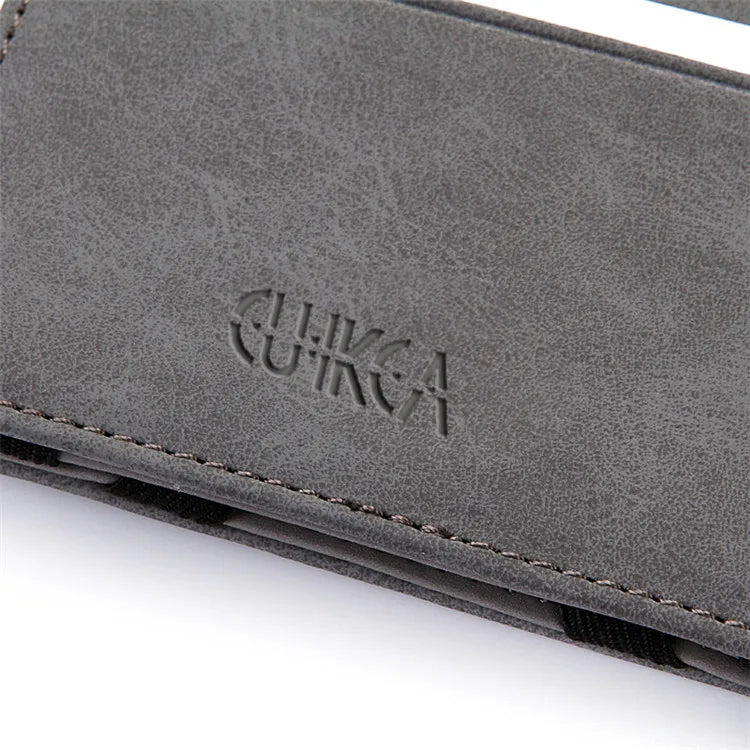 Mini Men Card Holder Wallets Zipper Coin Pocket Slim Magic Male Wallet Quality PU Leather Credit Bank Card Case Small Men Purses