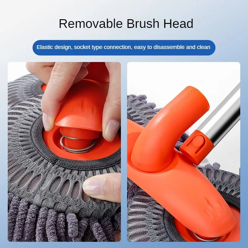 Telescopic Car Cleaning Brush Mop With Chenille Heads - Smarsty
