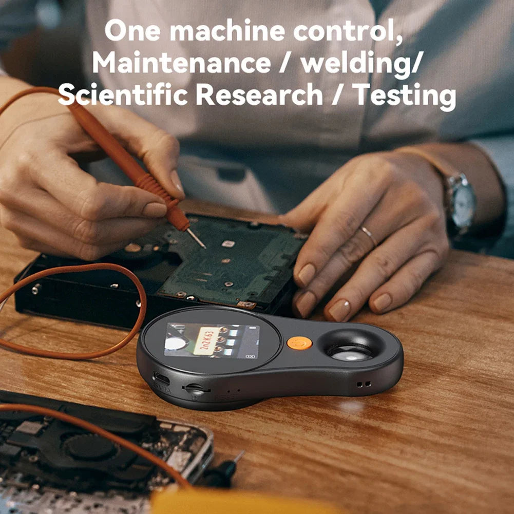 500X Digital Handheld Microscope 2 Inch IPS Screen Electronic Coin Magnifier Portable Microscope Camera for Jewelry Watch Repair