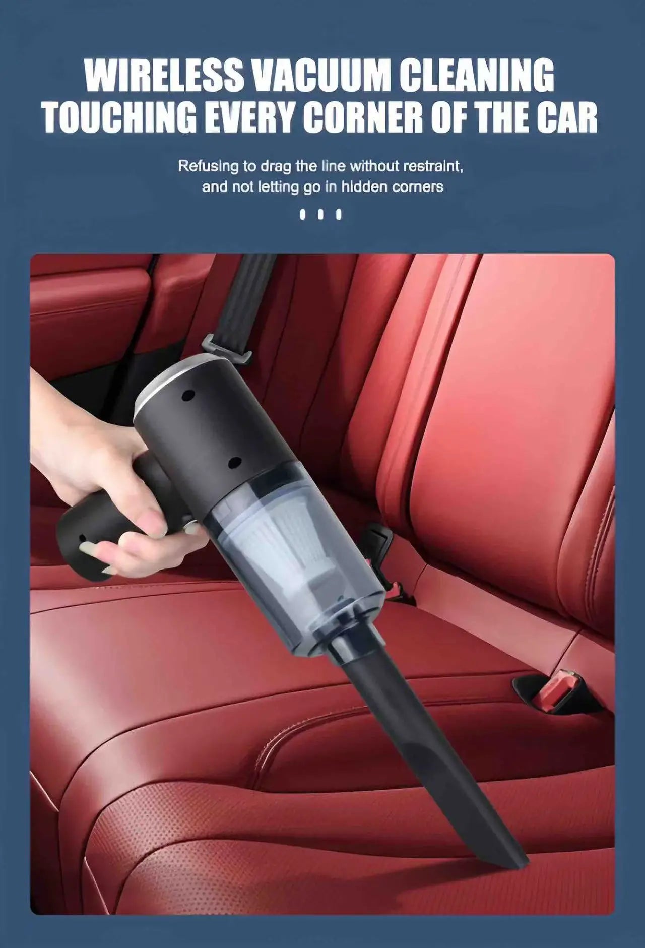 USB Charging Car Vacuum Cleaner High Power Auto Cleaning - Smarsty