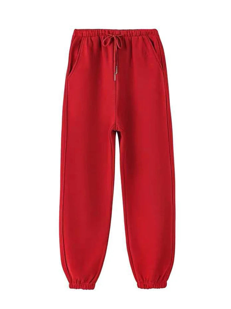 Women Winter Warm Leggings Thick Trousers Warm Fleece Plus Size Long Thicken Pants Fashion Casual Soild Color Leggings - Smarsty