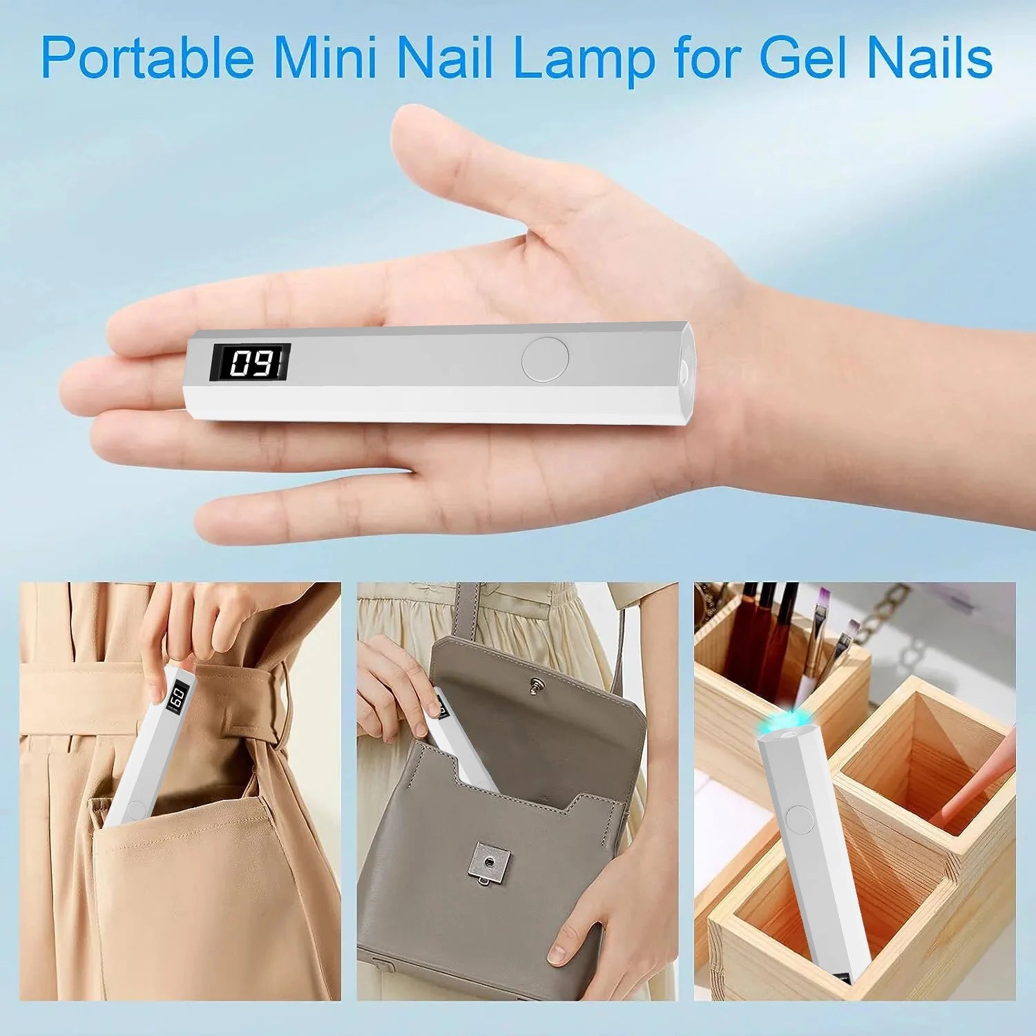 Portable Mini Nail Lamp for Quick Gel Drying - Smarsty