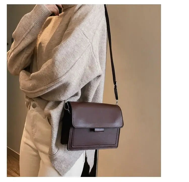PU Leather Crossbody Bag For Women Travel Friendly Flap - Smarsty
