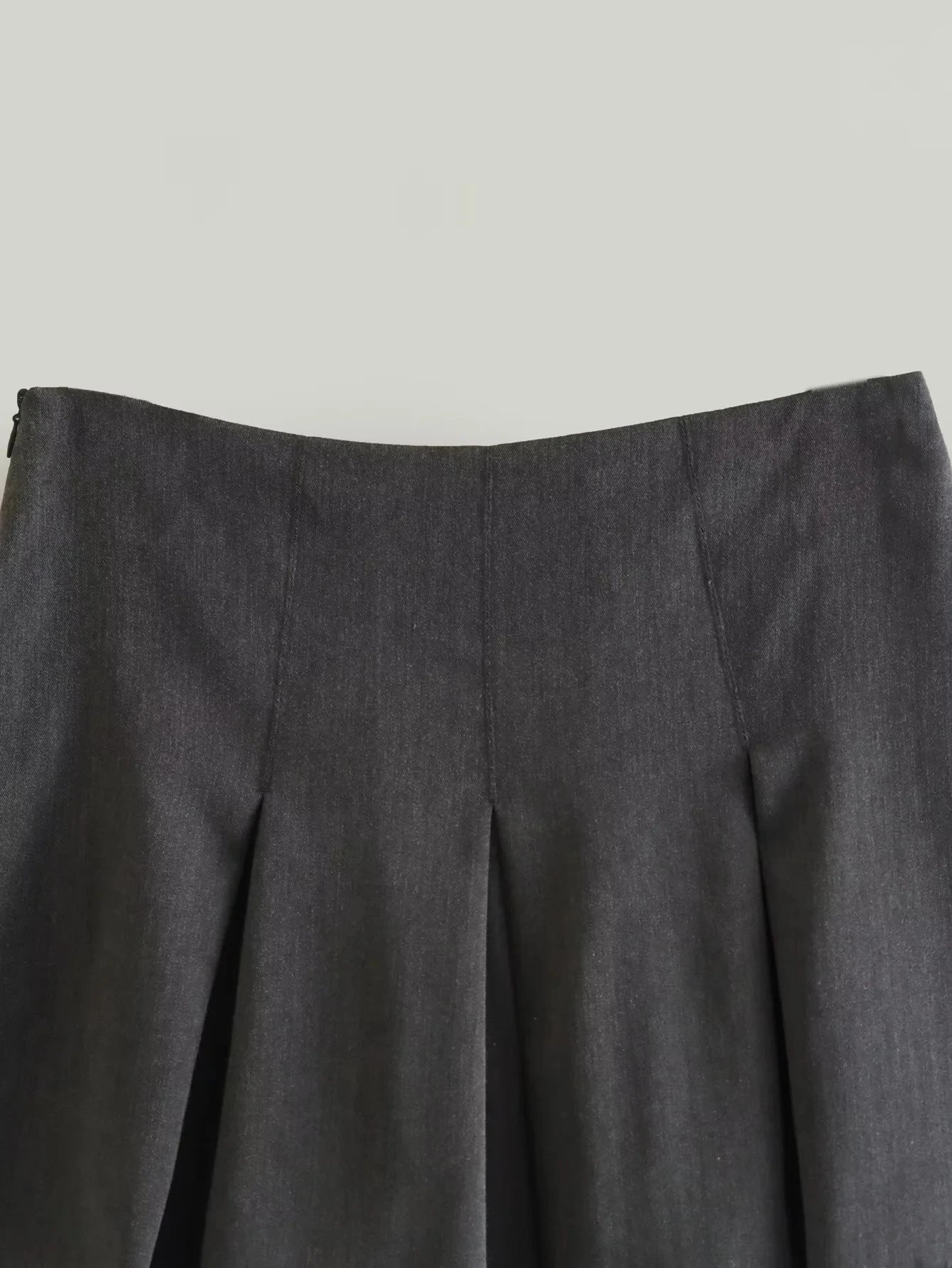 TRAFZA 2025 Spring Summer Women Casual Tierred Mini Skirts Fashion Vintage Solid High Wasit Ruffles Pleated Sexy Shorts Skirts - Smarsty