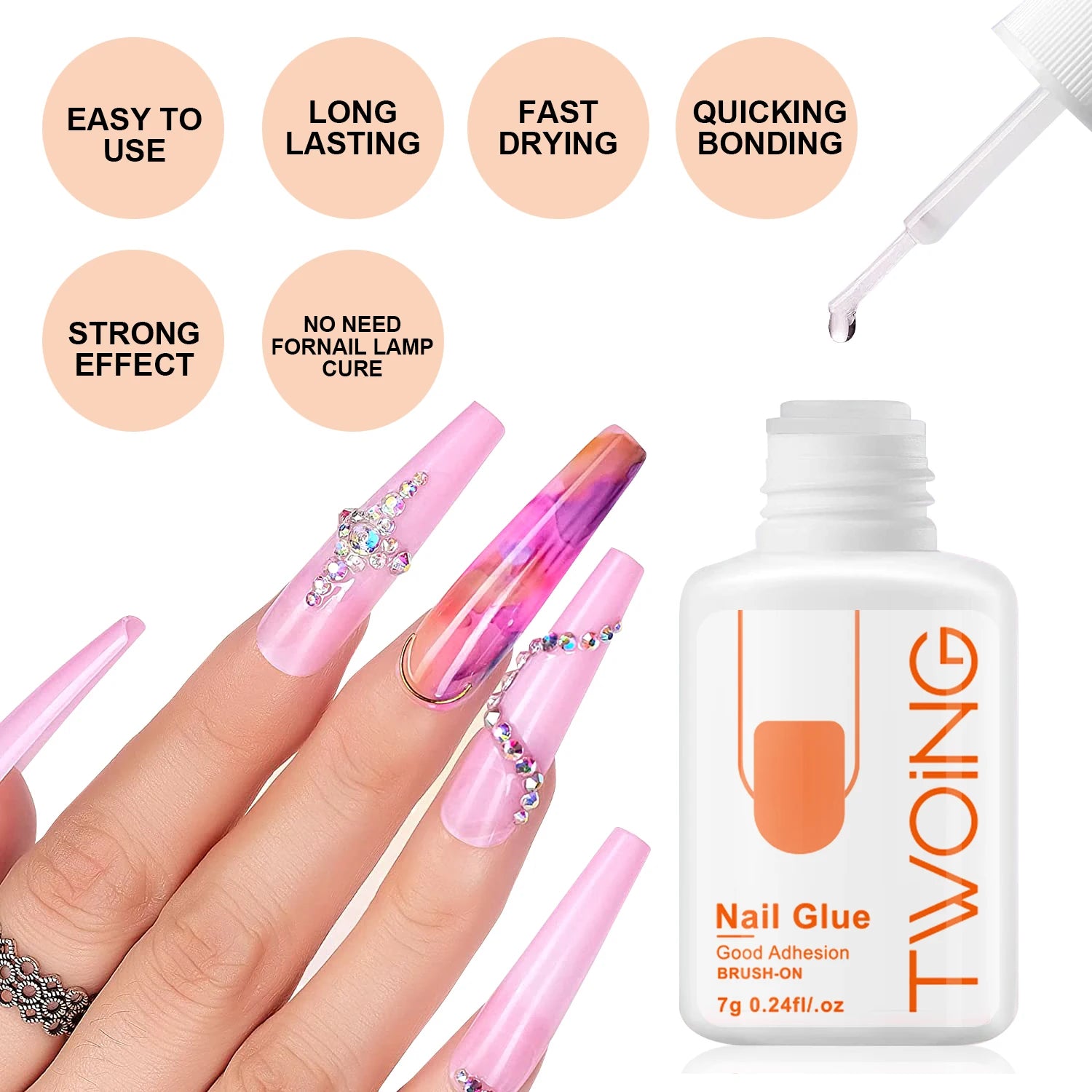 Super Strong Nail Glue for Lasting Adhesion - Smarsty
