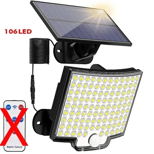 Solar Powered LED Wall Lights with Human Body Sensor - Smarsty