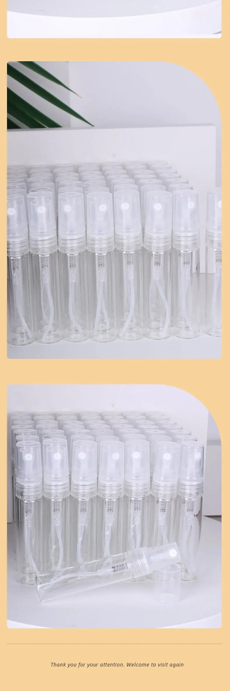 5ml Transparent Glass Perfume Spray Bottle Travel Size - Smarsty