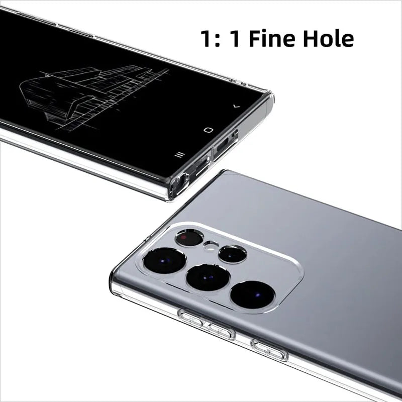 Soft Silicone Clear Case For Galaxy A53 Anti Fingerprint - Smarsty