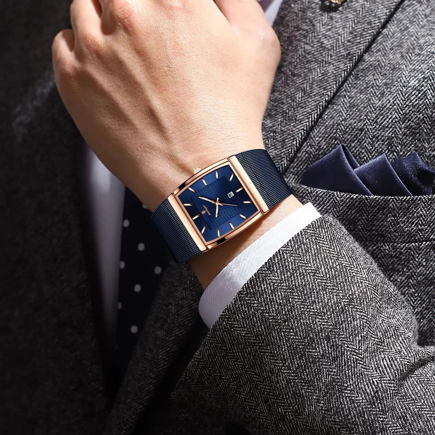 Men's Waterproof Quartz Watch with Luminous Date Feature - Smarsty