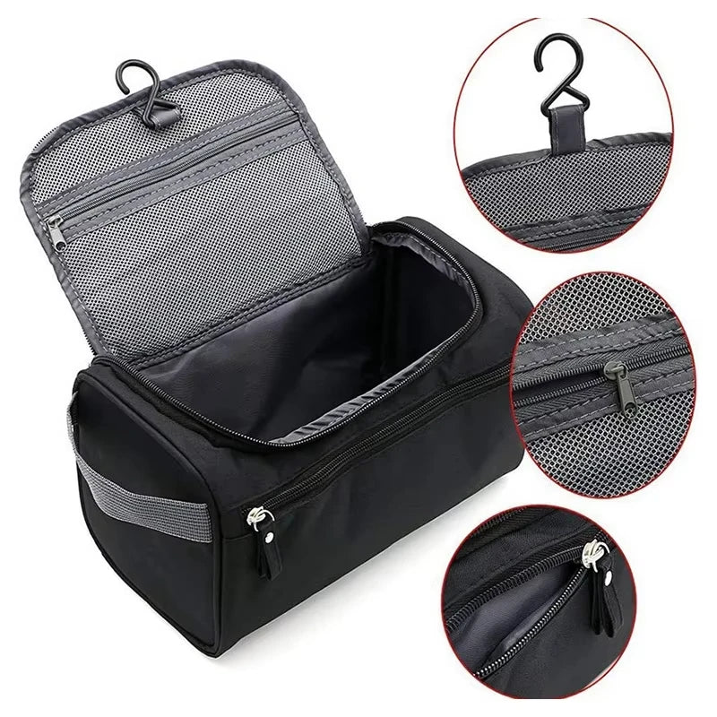 Men Luxury Toiletry Bag Travel Organizer With Hanging Hook - Smarsty