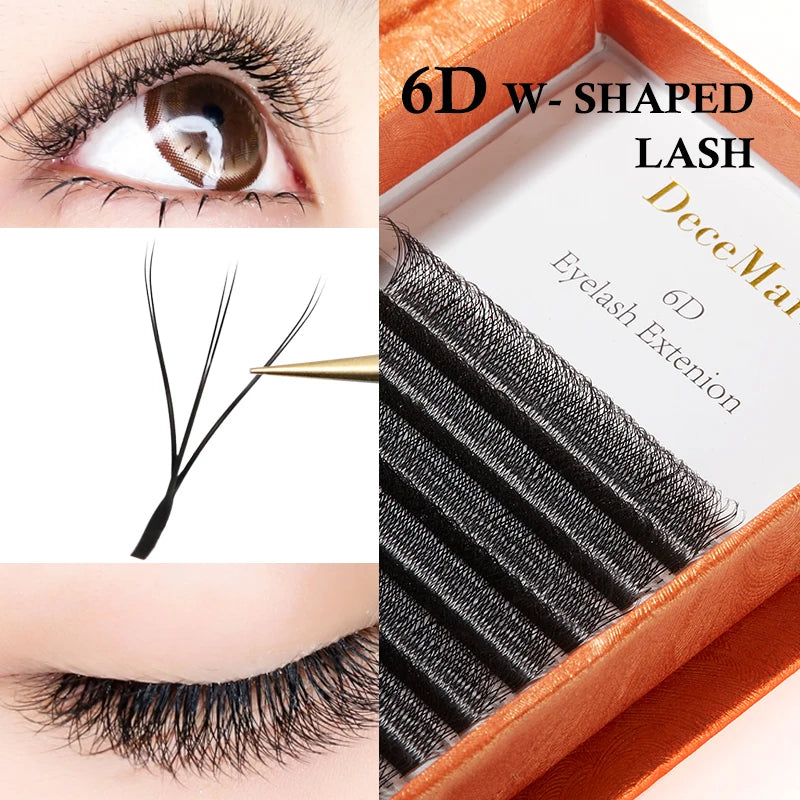 DeceMars 6D-W Shaped Eyelash Extensions for Natural Look - Smarsty