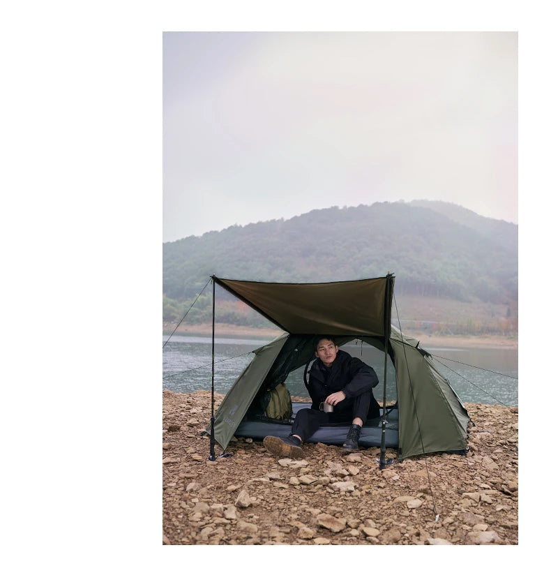 MOBI GARDEN Camping Backpacking Tent Waterproof Rainproof Hiking Silver Coated Sun Protection Easy Set Up by Smarsty