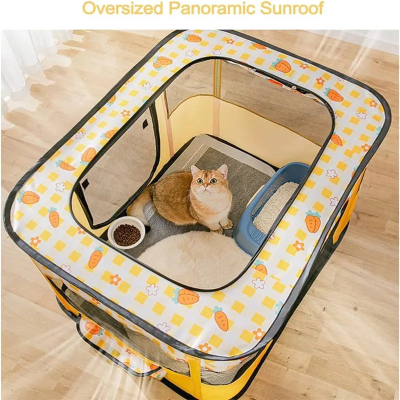 Cozy Folding Cat Bed Tent for Kittens - Smarsty