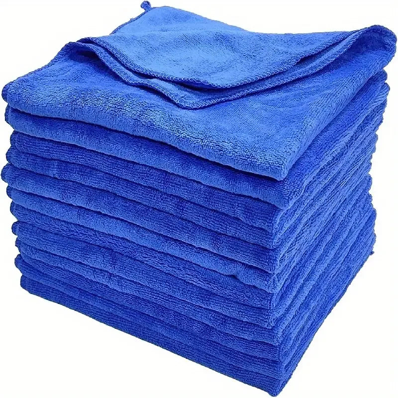 10Pcs Microfiber Towels Car Wash Drying Cloth Towel Household Cleaning Cloths Auto Detailing Polishing Cloth Home Clean Tools - Smarsty