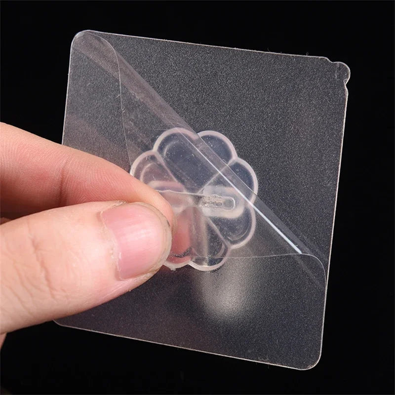 Transparent Stainless Steel Self-Adhesive Hooks for Easy Storage - Smarsty