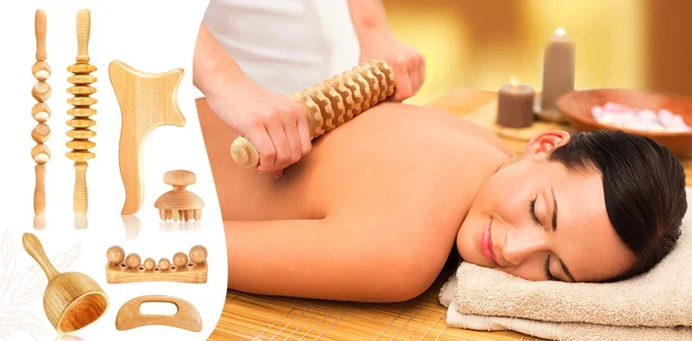 Wooden Lymphatic Drainage Massage Tools for Body Shaping - Smarsty
