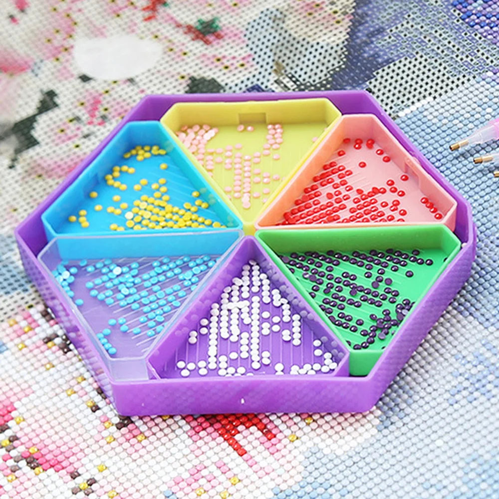 Removable Diamond Painting Storage Containers with 6 Slots - Smarsty