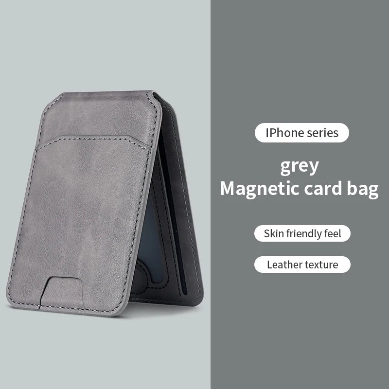 MagSafe Leather Wallet Case for iPhone Card Holder - Smarsty
