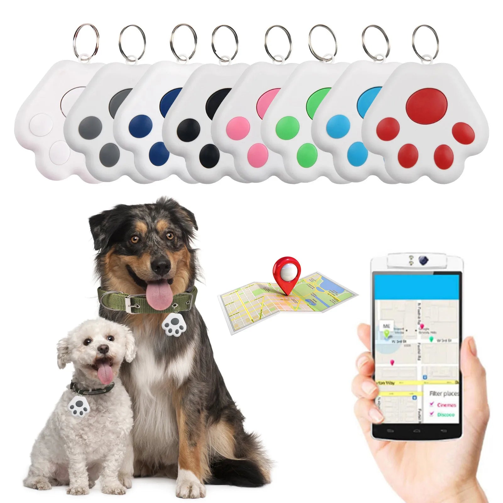 Mini GPS Tracker Bluetooth Anti-Lost Device for Pets and Kids - Smarsty