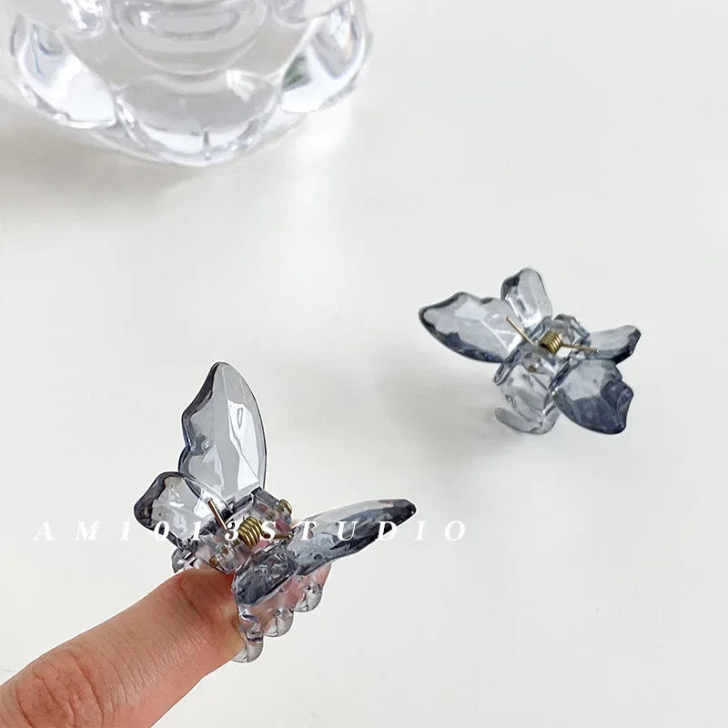 Cute Transparent Butterfly Hair Claw Clips Non Slip - Smarsty