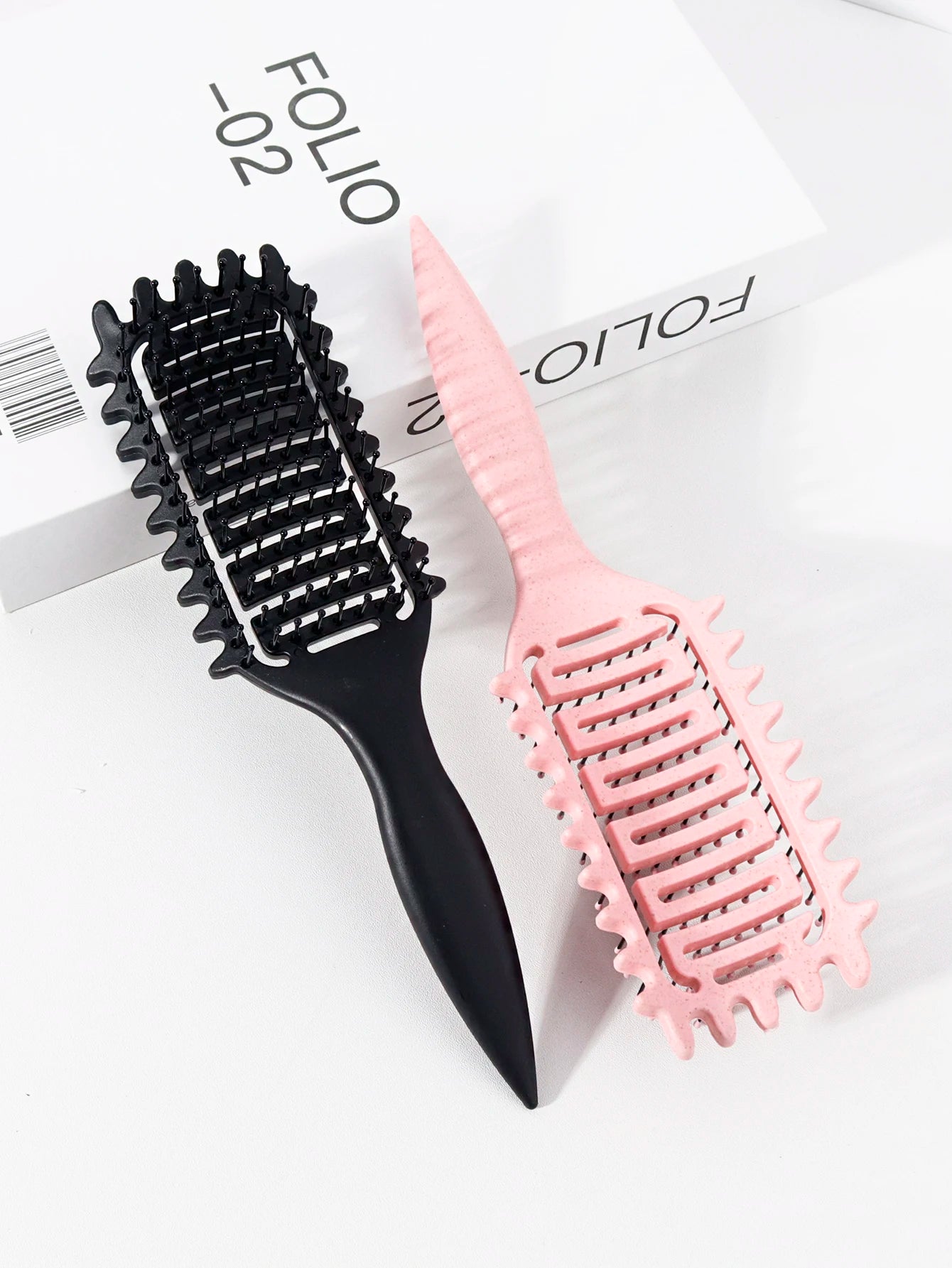 Curly Hair Styling Brush with Nylon Bristles - Smarsty