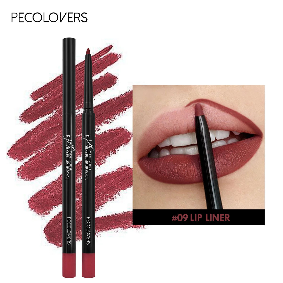 Waterproof Red Lip Liner Pencil for Long Lasting Color - Smarsty