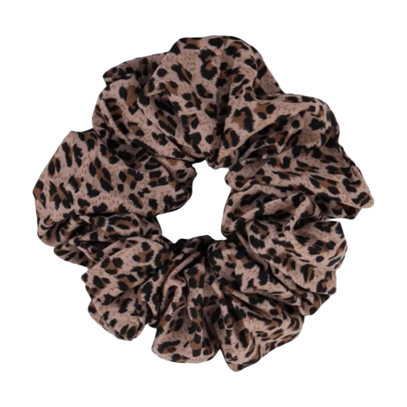 Leopard Print Scrunchie High Elastic Hair Tie Elegant - Smarsty