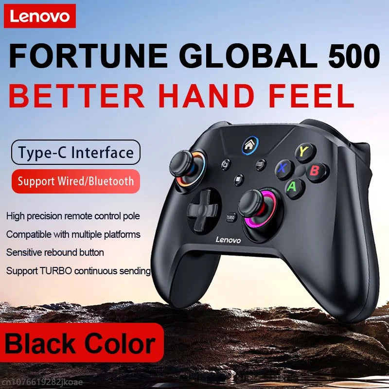 Lenovo S02 Wireless Bluetooth Gamepad with RGB Lighting - Smarsty