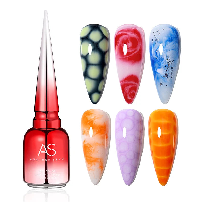 AS Clear Blooming Gel Polish for Stunning Marble Effects - Smarsty