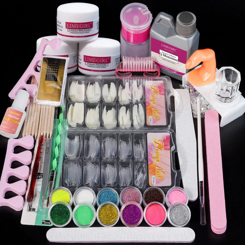 Acrylic Powder and Liquid Monomer Nail Art Kit - Smarsty
