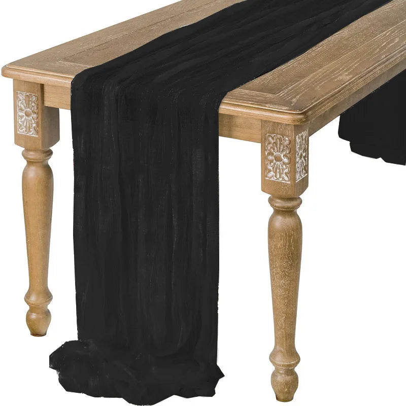 Gauze Table Runner for Rustic Beach Weddings - Smarsty