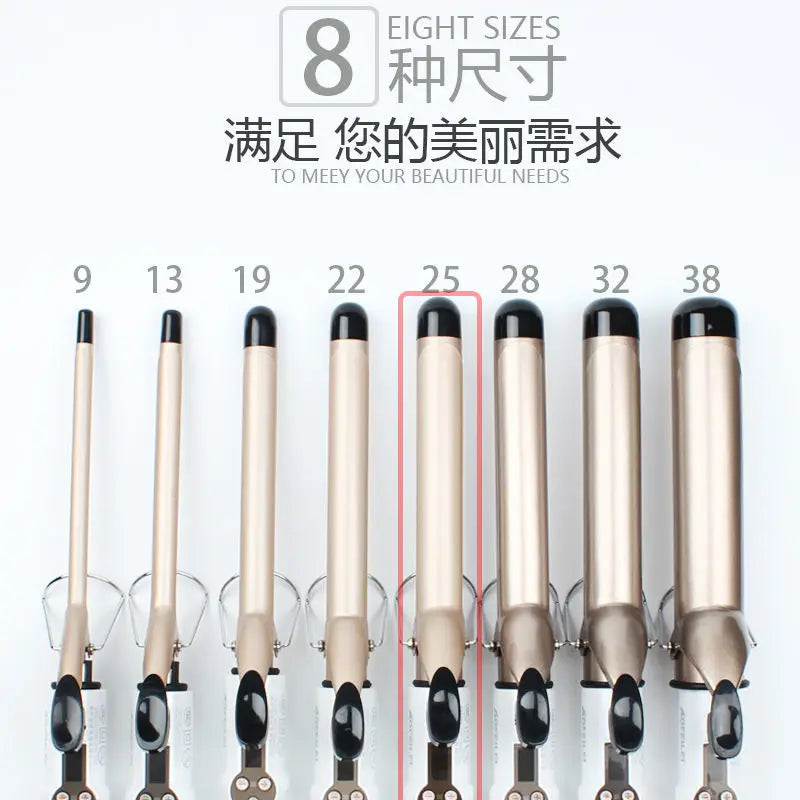 Professional Temperature Setting Electric Hair Curler Wand - Smarsty